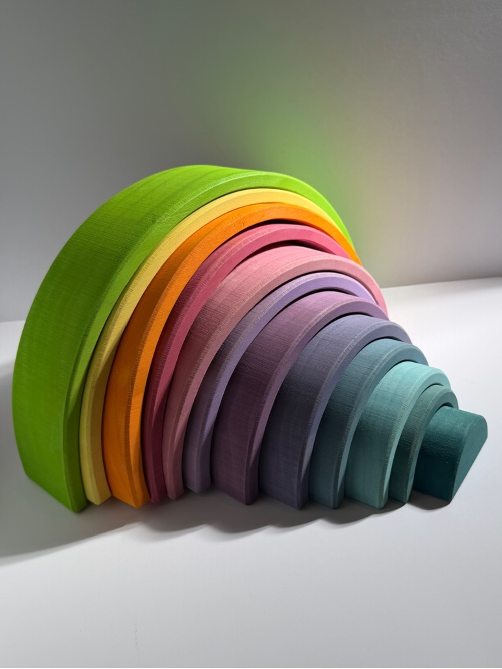 Colorful Wooden Rainbow Stacker - Picture 3 of 10